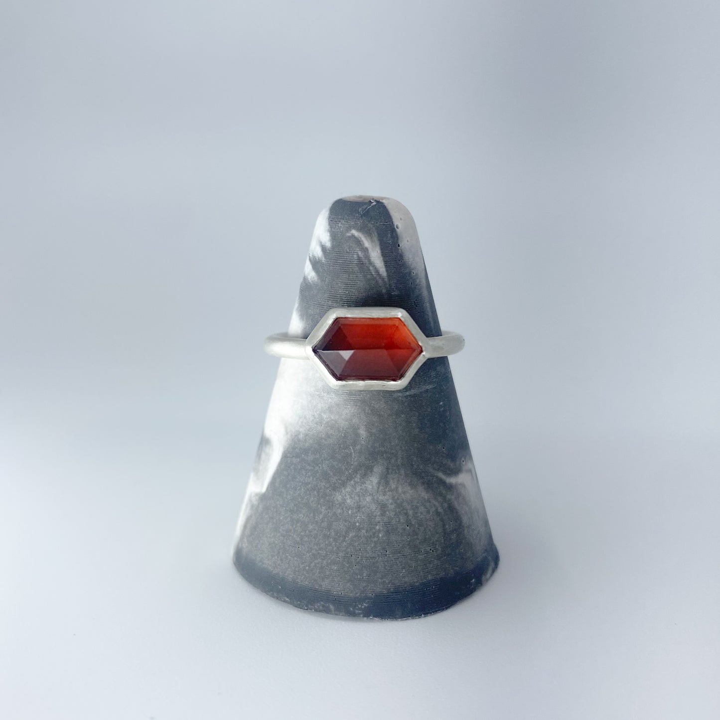 Hessonite Garnet Ring