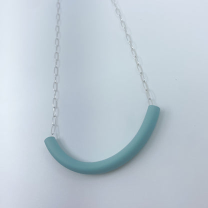 Noodle Necklace (silver chain)