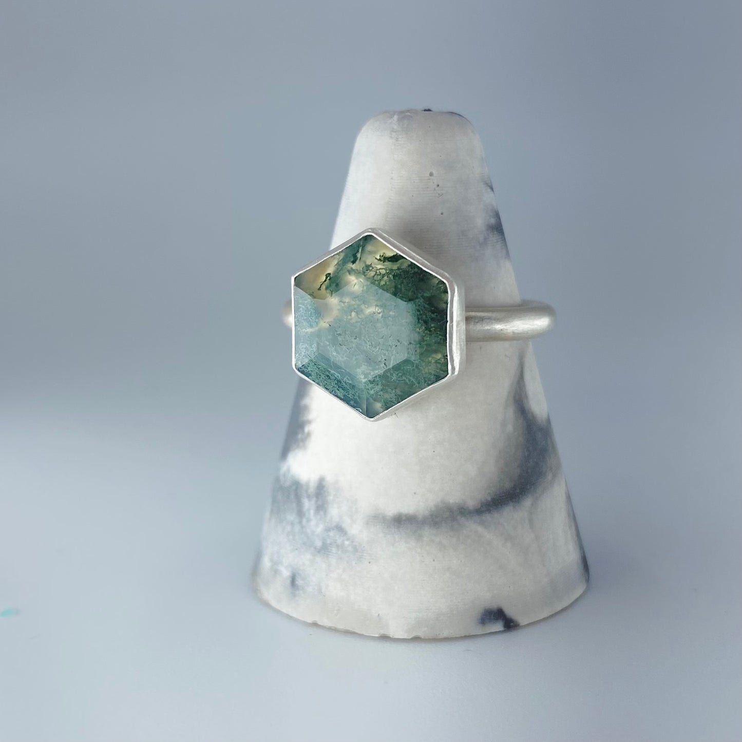 Moss Agate Ring