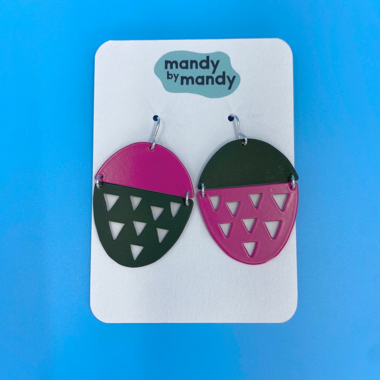 Fruity Danglers in magenta/forest