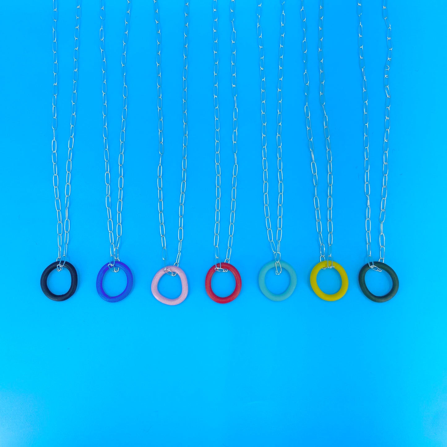 Circle Pendant (silver chain)