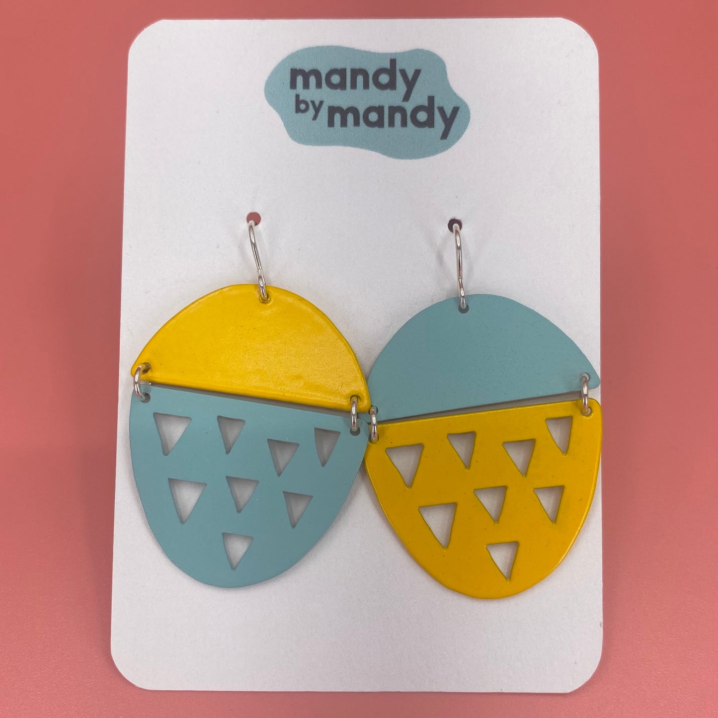 Fruity Danglers in cyan/sunshine